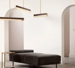 Suspension, ARTES 900, bronze, LED, 2700k, , L90cm, H10cm - Cto lighting