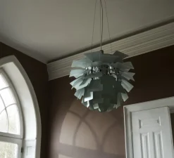 Suspension, Artichoke S, vert poudré, chrome, Ø48cm, H46,5cm - Louis Poulsen