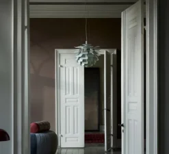 Suspension, Artichoke S, vert poudré, chrome, Ø48cm, H46,5cm - Louis Poulsen