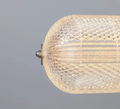 Suspension, Ashford Linear, argent antique, LED, 2700K, 660 lm, Ø15cm, H120;9cm - Mullan Lighting