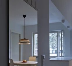 Suspension, Aspiro 8000, bouleau et noir, LED, 2850K, 650lm, Ø50cm, H35cm - Secto Design