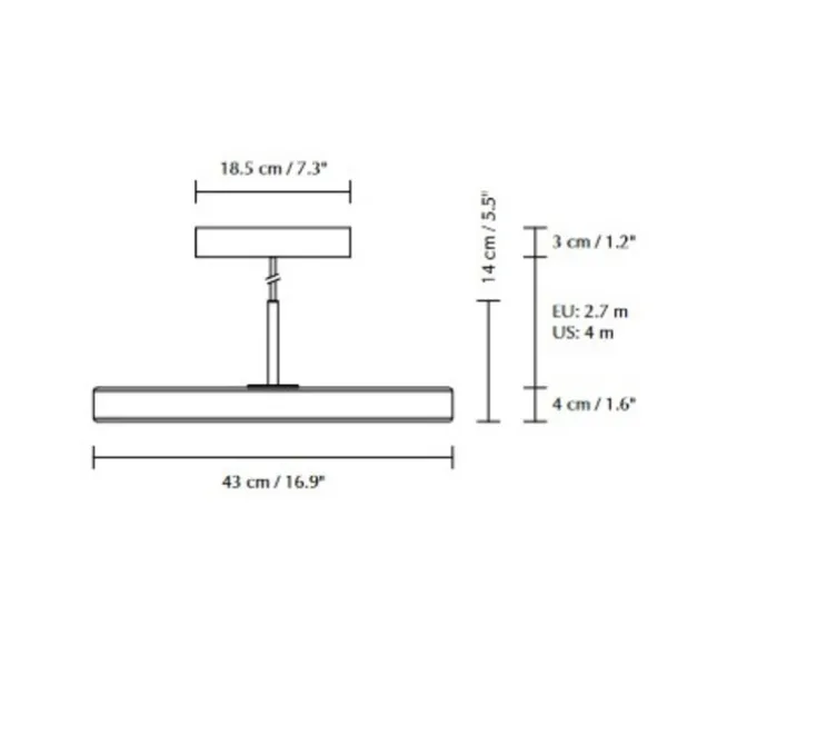 Suspension, Asteria, laiton, Ø43cm, H4cm - Umage