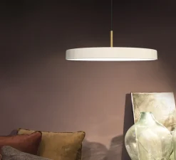 Suspension, Asteria Medium, blanc perle, LED, 3000k, 1300lm, Ø43cm, H14,3cm - Umage