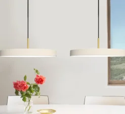 Suspension, Asteria Medium, blanc perle, LED, 3000k, 1300lm, Ø43cm, H14,3cm - Umage