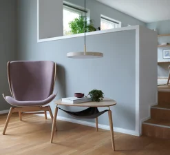 Suspension, Asteria Medium, brume et laiton, LED, 3000K, 1300lm, Ø43cm, H14cm - Umage