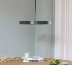 Suspension, Asteria Medium, anthracite, LED, 3000K, 1300 lm, Ø43cm, H14cm - Umage