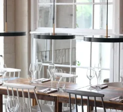 Suspension, Asteria Medium, gris anthracite, LED, 3000k, 1300lm, Ø43cm, H14,3cm - Umage