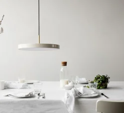 Suspension, Asteria Mini, perle blanc, LED, 3000K, 900lm, Ø31cm, H14cm - Umage