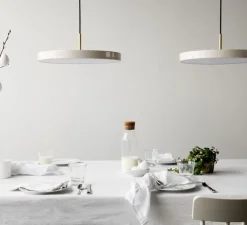 Suspension, Asteria Mini, perle blanc, LED, 3000K, 900lm, Ø31cm, H14cm - Umage