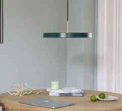 Suspension, Asteria Mini, vert foret, LED, 3000K, 900lm, Ø31cm, H14cm - Umage