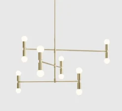 Suspension, Atomium, laiton, Ø97cm, H64cm - Lambert&Fils