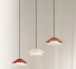 Suspension, Atreo, blanc, LED, 3000K, 865 lm, Ø13cm, H5,7cm - Nedgis