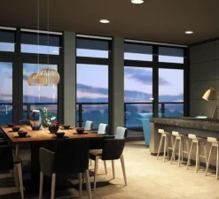 Suspension, Atto, bouleau,LED, 3000k, 1400lm, Ø34cm,H21 - Secto Design