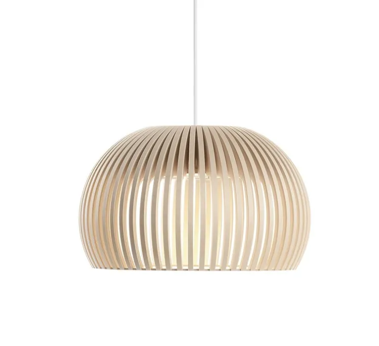 Suspension, Atto, bouleau,LED, 3000k, 1400lm, Ø34cm,H21 - Secto Design