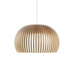 Suspension, Atto, noyer,LED, 3000k, 1400lm, Ø34cm, H21 - Secto Design