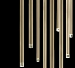 Suspension, A-Tube Nano medium sans rosace, chrome, LED, 3000K, 480 lm, Ø2cm, H60cm - Lodes