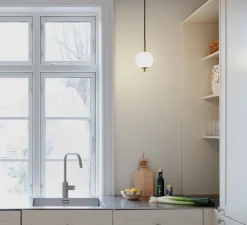 Suspension, Audrey 1, laiton, LED, 2700K, 460 lm, Ø12cm, H22,5cm - Umage