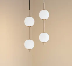 Suspension, Audrey 2, laiton, LED, 2700K, 1080 lm, Ø12cm, H49cm - Umage