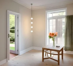 Suspension, Audrey 4, laiton, LED, 2700K, 2230lm, Ø12cm, H103cm - Umage