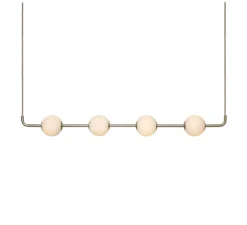 Suspension, Audrey linear, laiton, LED, 2700K, 2230 lm, Ø12cm, H117,5cm - Umage