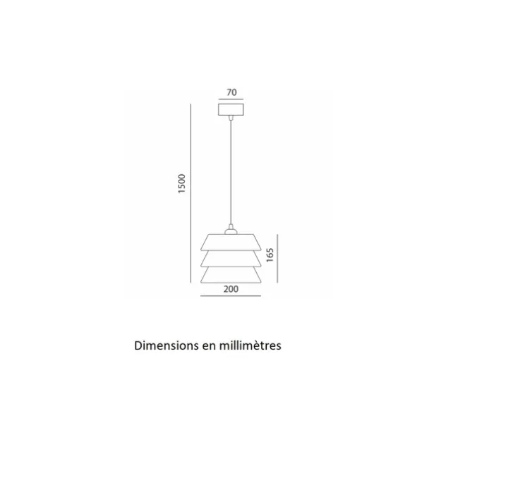 Suspension, Aura 1240/20, Moka mat, gris mat, abricot mat, Ø20cm, H16,5cm - Toscot