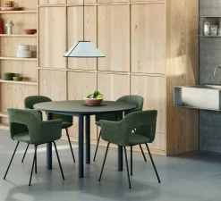 Suspension, Ava Cone 500, blanc et noir, Ø50cm, H18,5cm - HAY