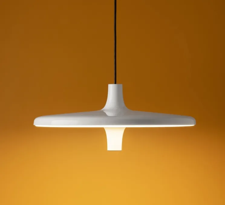 Suspension, Avro, blanc, LED, dim, 2700K, 5000 lm, Ø60cm, H25cm - Martinelli Luce