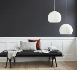 Suspension, Ball, blanc mat, Ø40cm, H33cm - Frandsen