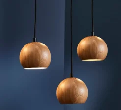 Suspension, Ball, bois de chêne, Ø12cm, H10cm - Frandsen