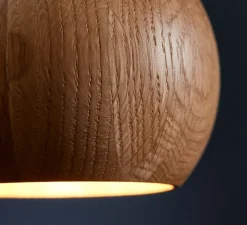 Suspension, Ball, bois de chêne, Ø12cm, H10cm - Frandsen