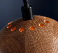 Suspension, Ball, bois de chêne, Ø12cm, H10cm - Frandsen