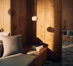 Suspension, Ball glass, rose opalin, Ø18cm, H15cm - Frandsen