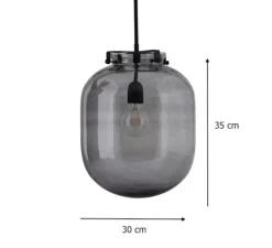 Suspension, Ball, gris, H35cm, Ø30cm - House Doctor