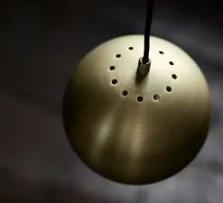 Suspension, Ball, laiton antique mat, Ø18cm, H15cm - Frandsen