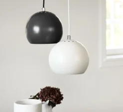 Suspension, Ball, noir mat, Ø18cm, H15cm - Frandsen
