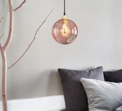 Suspension, Ballroom, rose, Ø20cm - Design by us