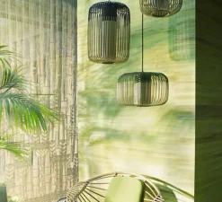 Suspension, Bamboo Light L, noir, H55cm, Ø38cm- Forestier