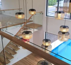 Suspension, Bamboo Light L, noir, H55cm, Ø38cm- Forestier