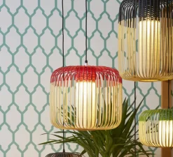 Suspension, Bamboo Light M, rouge, Ø45cm - Forestier