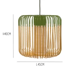 Suspension, Bamboo Light M, vert, Ø45cm, H40cm - Forestier