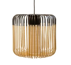 Suspension, Bamboo light outdoor M, noir, Ø45cm, H40cm - Forestier