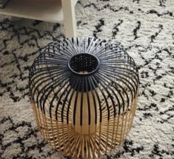 Suspension, Bamboo light outdoor M, noir, Ø45cm, H40cm - Forestier