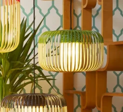 Suspension, Bamboo Light S, vert, Ø35cm, h23cm- Forestier