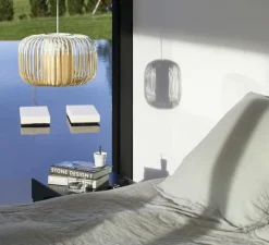 Suspension, Bamboo Light S, blanc, Ø35cm, H23cm - Forestier