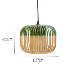 Suspension, Bamboo Light XS, vert, Ø27cm - Forestier