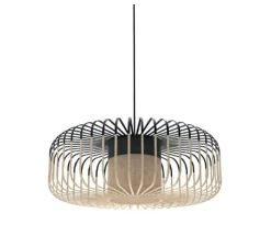 Suspension, Bamboo Light XL, noir, Ø60cm, H20cm - Forestier