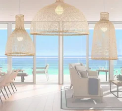 Suspension, Bamboo M3, naturel, Ø35cm, H47cm - Ay Illuminate