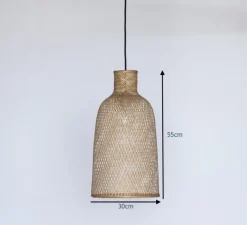 Suspension, Bamboo M2, naturel, Ø30cm, H55cm - Ay Illuminate