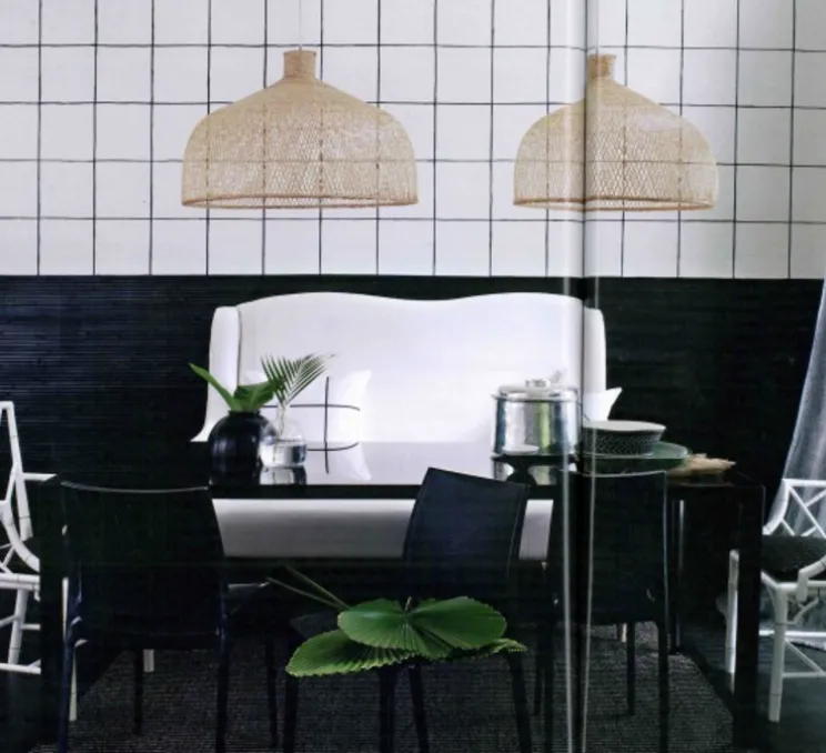 Suspension, Bamboo M1, naturel, Ø75cm, H47cm - Ay Illuminate