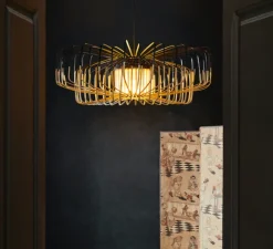 Suspension, Bamboo Up and Down XXL, noir, Ø80cm, H26cm - Forestier